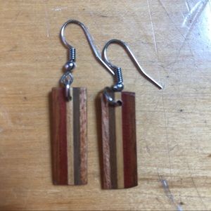 Wooden earrings